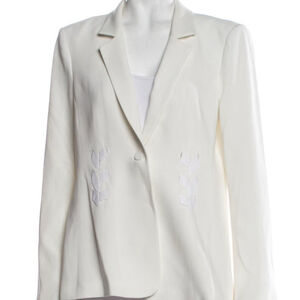 Cinq à Sept Kloe Braided White Blazer